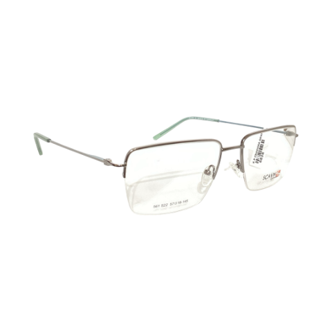 Scavin 561 Metal Metalic Gray Square Half Frame 57