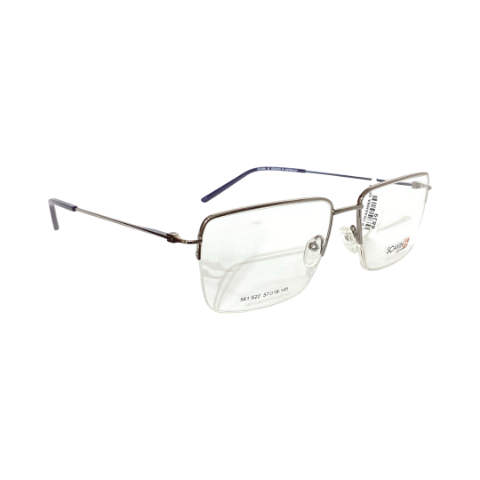 Scavin 561 Metal Metalic Gray Blue Square Half Frame 57