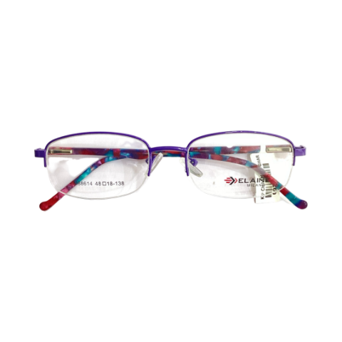 Elaine M88615 Metal Brown Oval Half Frame 48