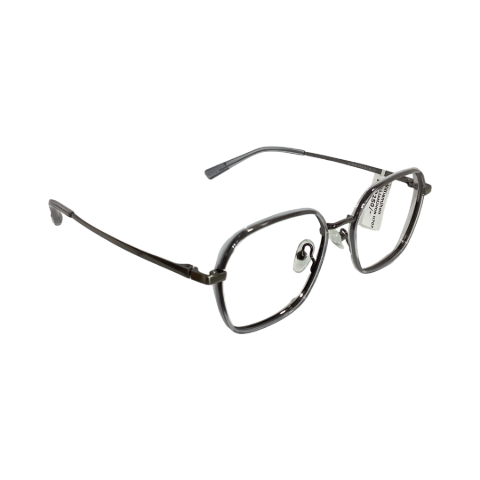 Williamjhon H70764 Metal Tr Metalic Gray Hexagon Full Frame  52
