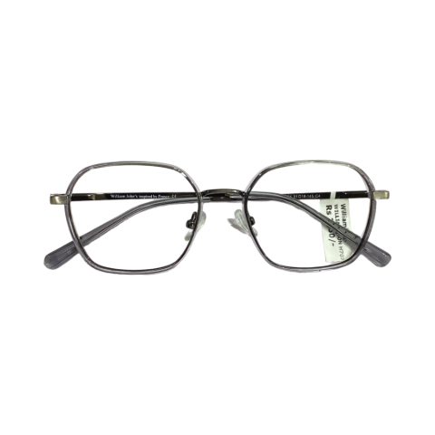 Williamjhon H70764 Metal Tr Metalic Gray Hexagon Full Frame  52