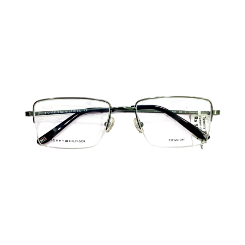 Tommy Hilfiger TH9269T Titanium Silver Square Half Frame 54