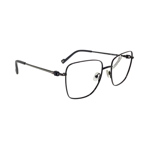Tommy Hilfiger TH6278 Titanium Black Square Half Frame 56