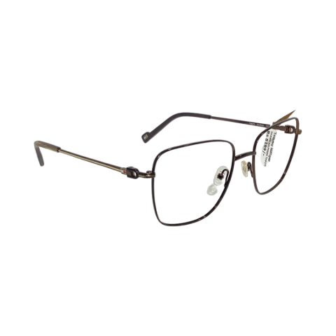 Tommy Hilfiger TH6278 Titanium Brown Square Half Frame 56