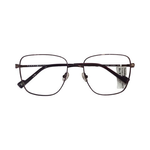 Tommy Hilfiger TH6278 Titanium Brown Square Half Frame 56