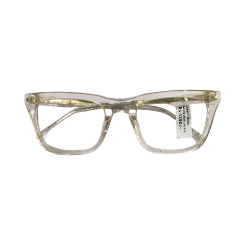 David Jhon Dj0318 Acetate Cristal White Square Full Frame 54