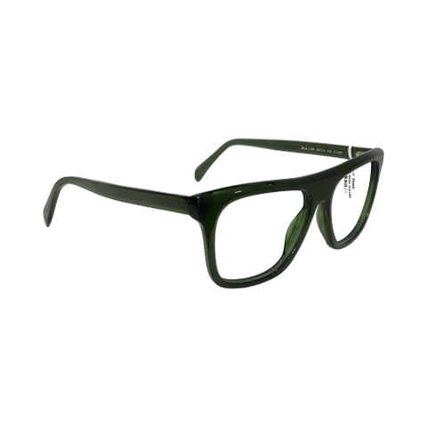David Jhon Dj2186 Acetate Green Square Full Frame 56