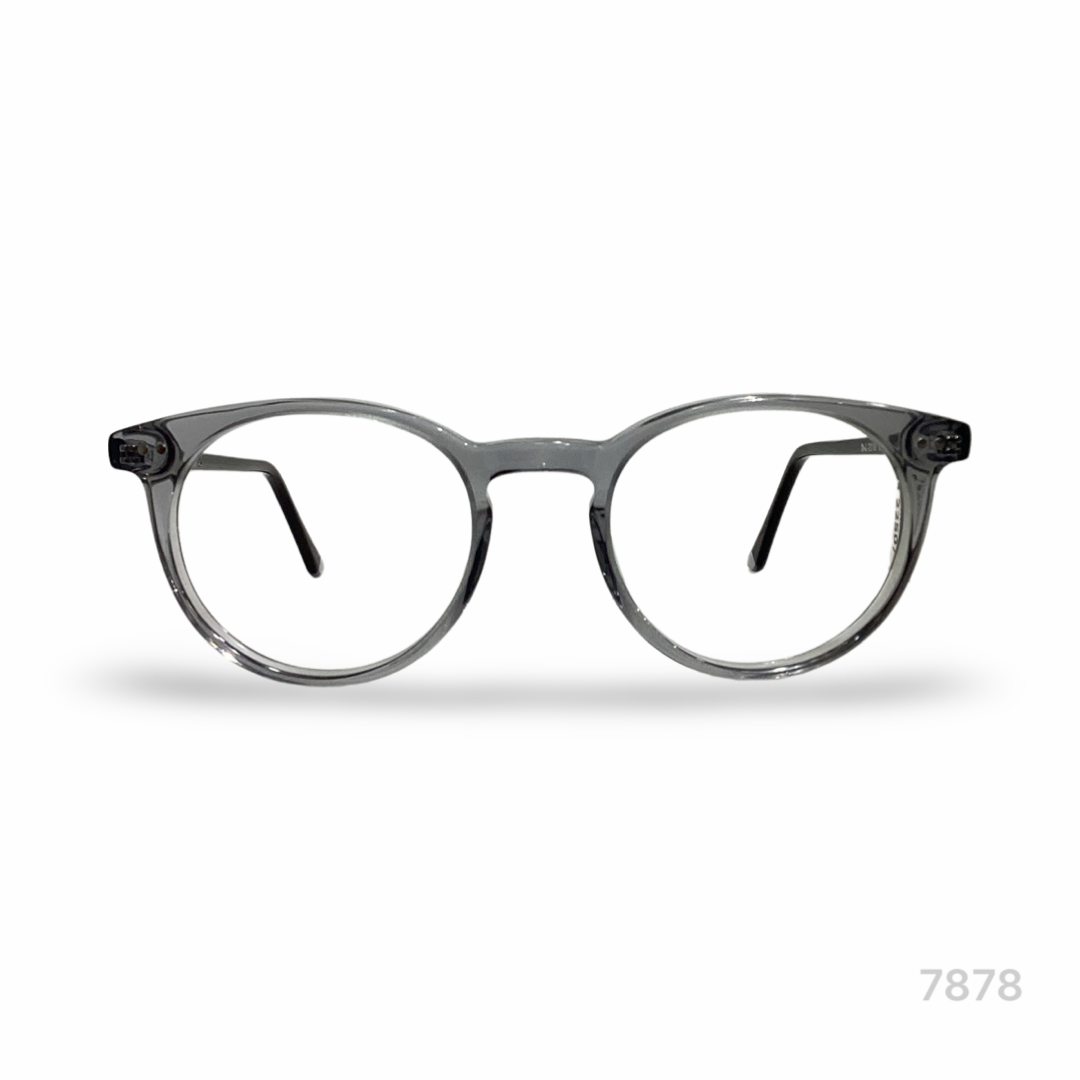 David Jhon Dj2018 Acetate Gray Round Full Frame 50