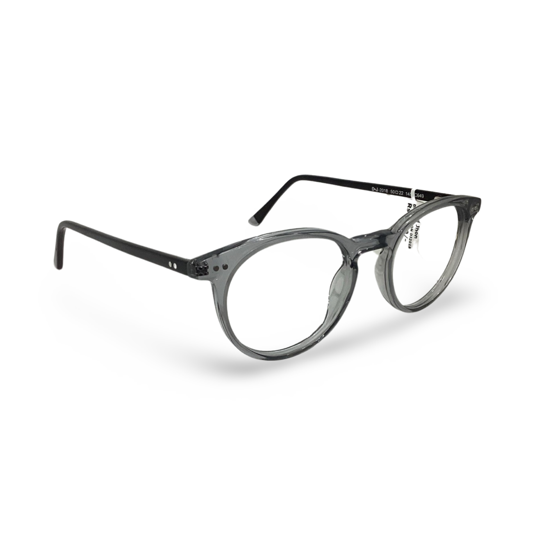 David Jhon Dj2018 Acetate Gray Round Full Frame 50