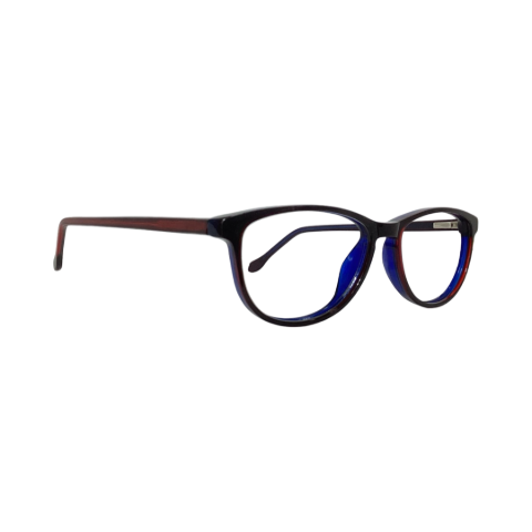 Trendy M7048 Acetate Blue Cat Eyes Full Frame 52