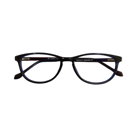 Trendy M7048 Acetate Blue Cat Eyes Full Frame 52