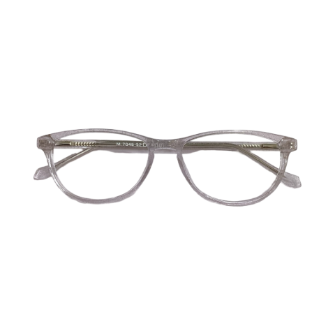 Trendy M7048 Acetate Cristal white Cat Eyes Full Frame 52