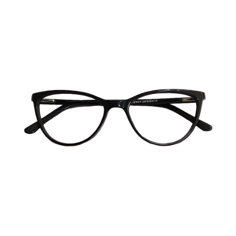 Trendy M7036 Acetate Black Cat Eyes Full Frame 52
