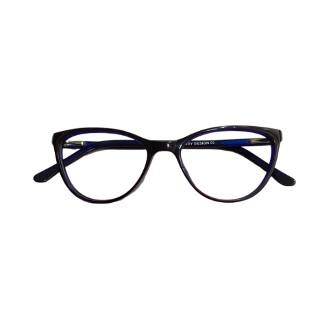 Trendy M7036 Acetate Blue Cat Eyes Full Frame 52