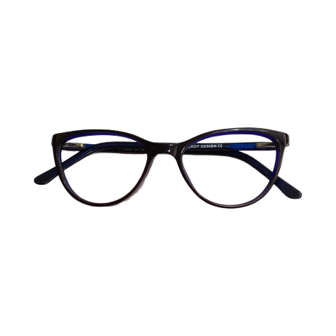 Trendy M7036 Acetate Blue Cat Eyes Full Frame 52
