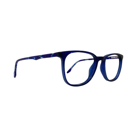 Trendy M7070 Acetate Blue Wayfarer Full Frame 52