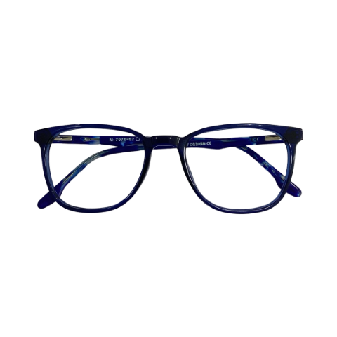 Trendy M7070 Acetate Blue Wayfarer Full Frame 52