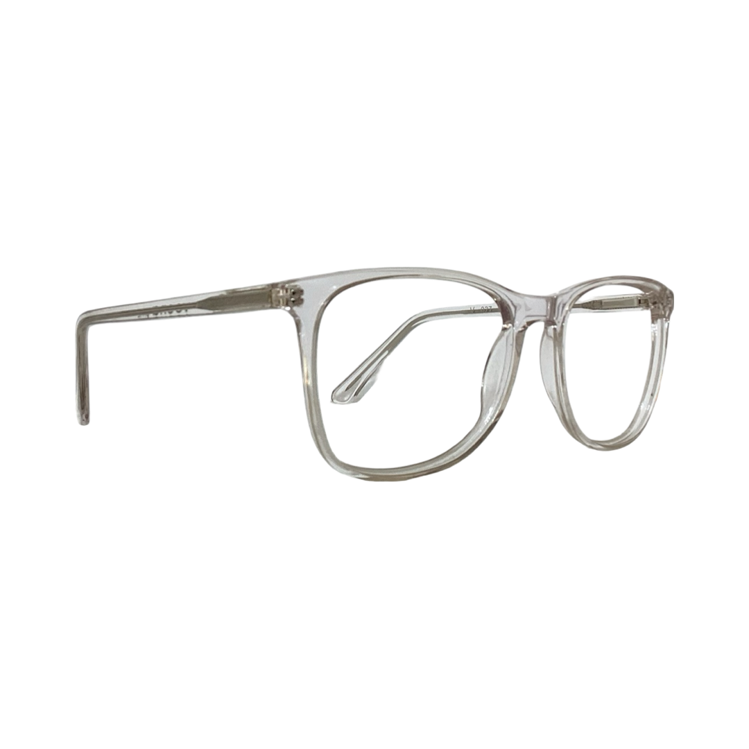 Veena V027 Acetate Cristal white Wayfarer Full Frame 54