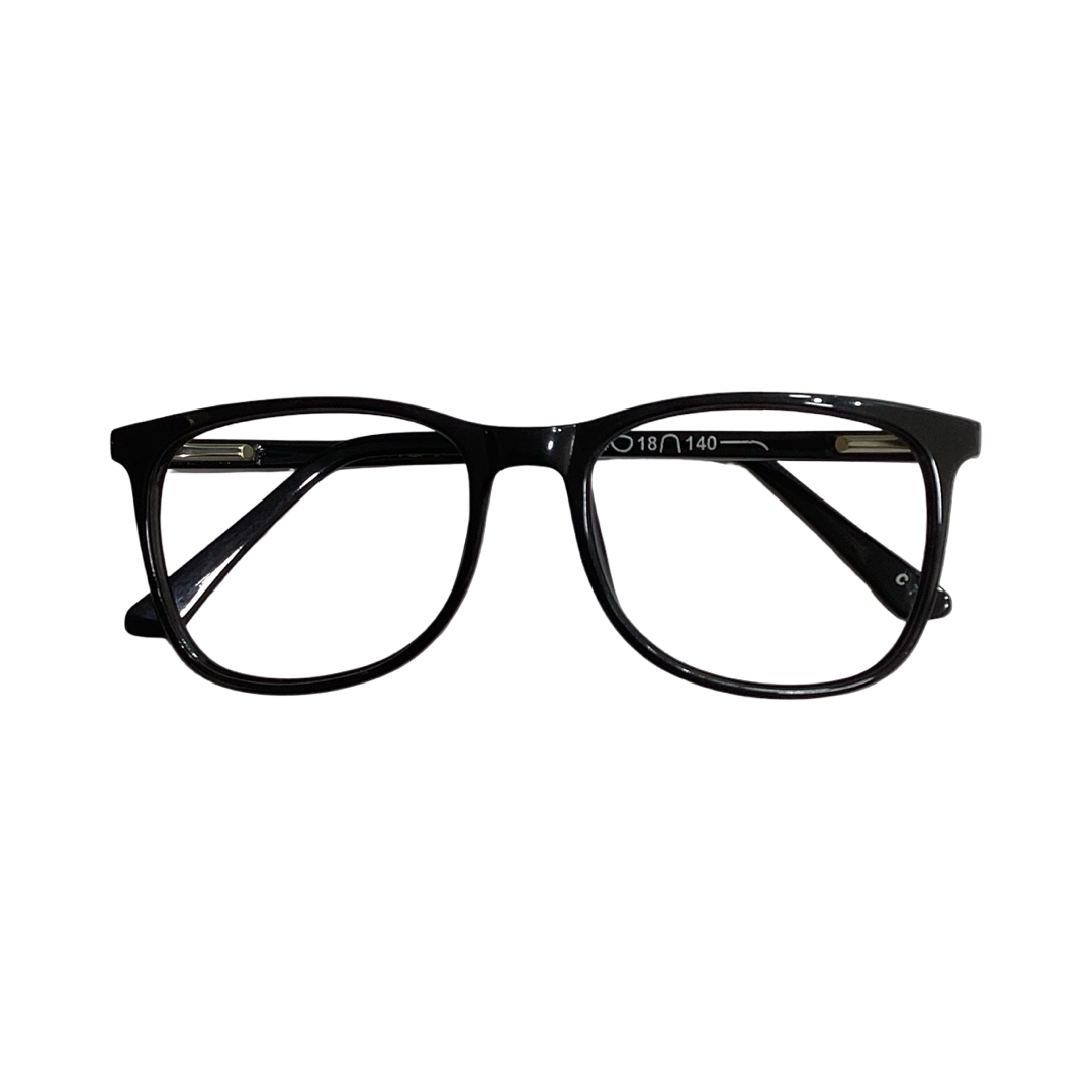Veena V027 Acetate Black Marron Wayfarer Full Frame 54