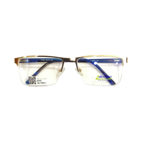 Zdkmgon 912507 Metal Gold Square Half Frame 58