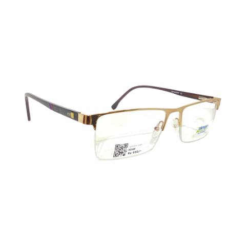 Zdkmgon 912509 Metal Gold Square Half Frame 59