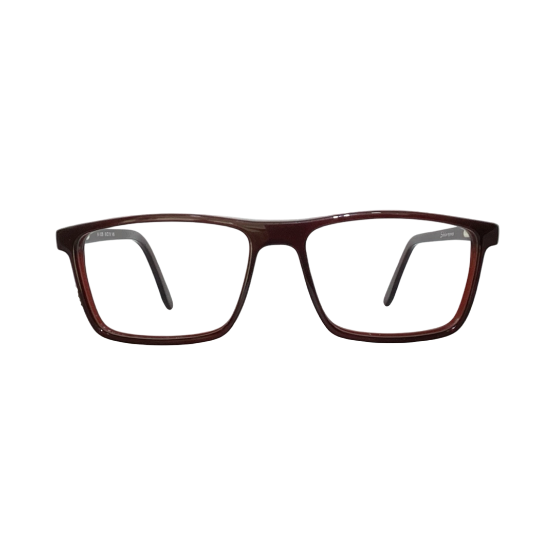 Scholar M1028 Acetate Charry Red Square Full Frame 56