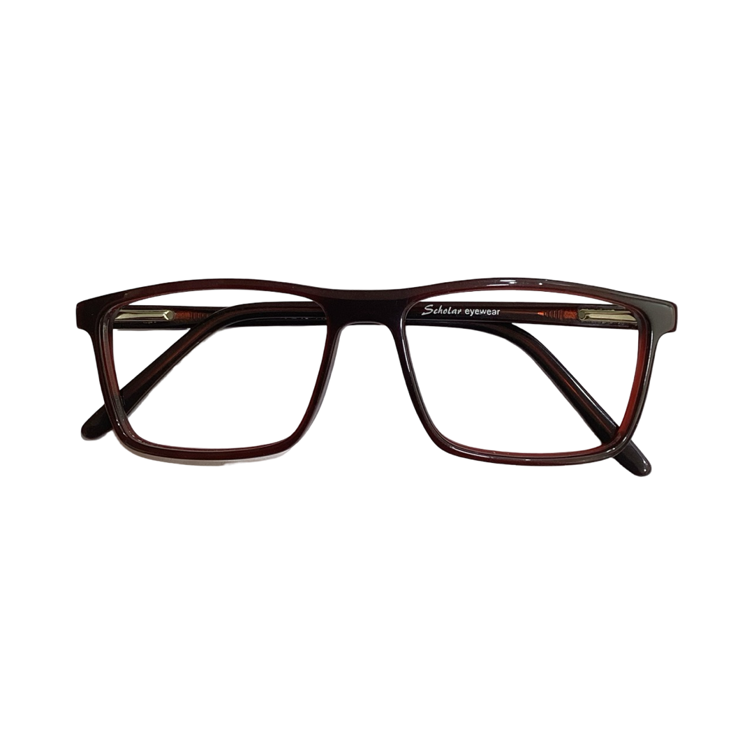 Scholar M1028 Acetate Charry Red Square Full Frame 56