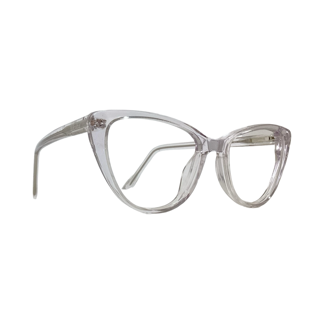 Dcoba M5526 Acetate Cristal white Cat Eyes Full Frame 52