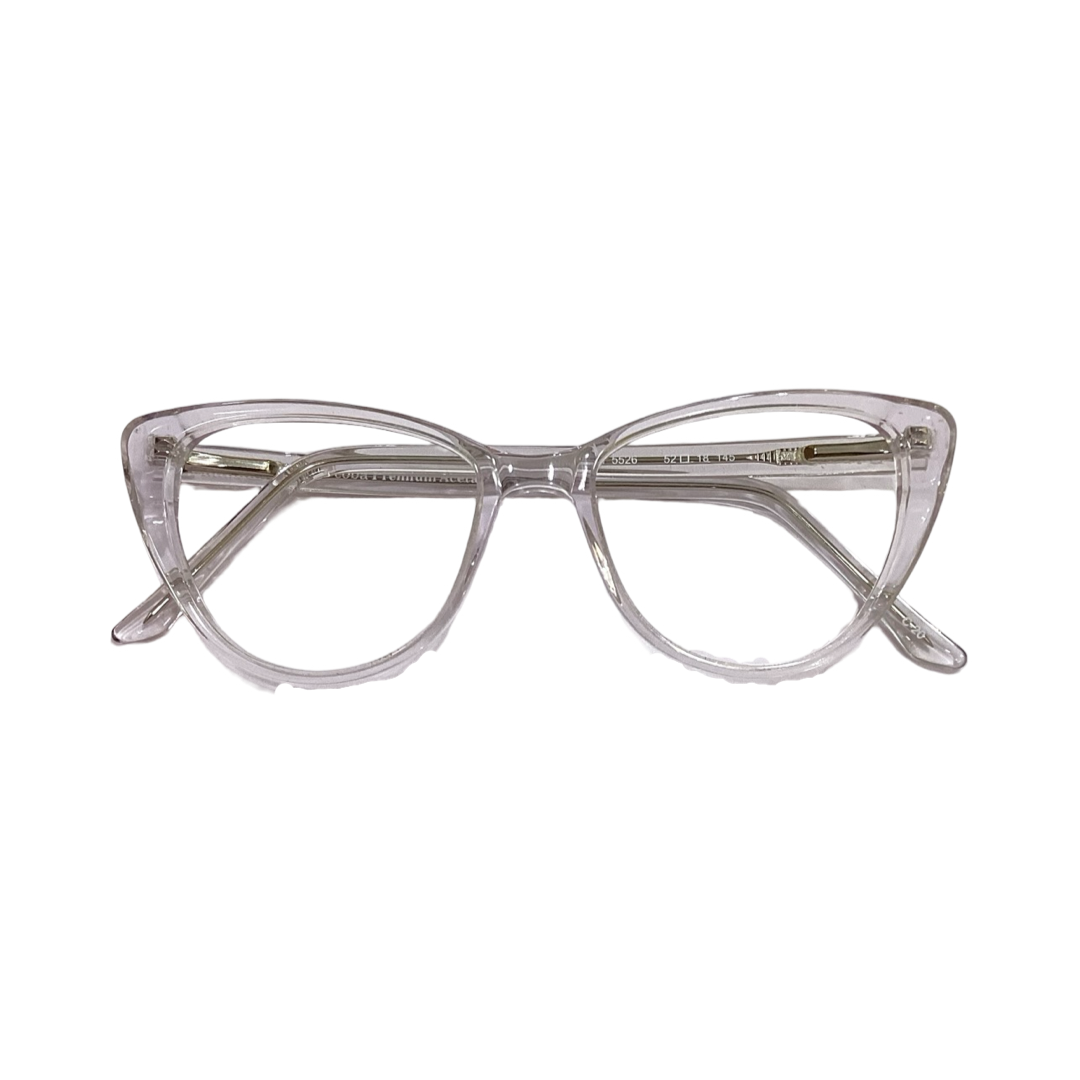 Dcoba M5526 Acetate Cristal white Cat Eyes Full Frame 52