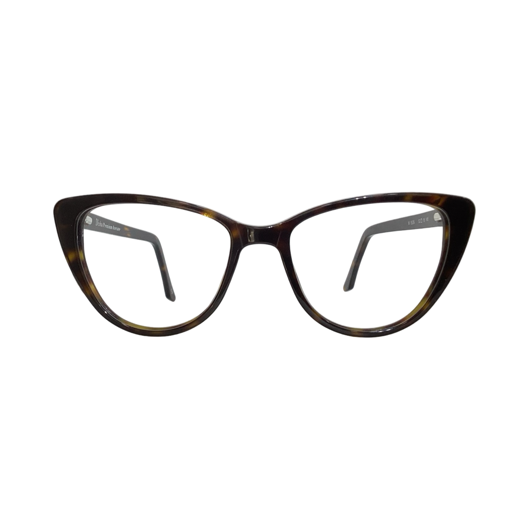 Dcoba M5526 Acetate Leopard Brown Cat Eyes Full Frame 52