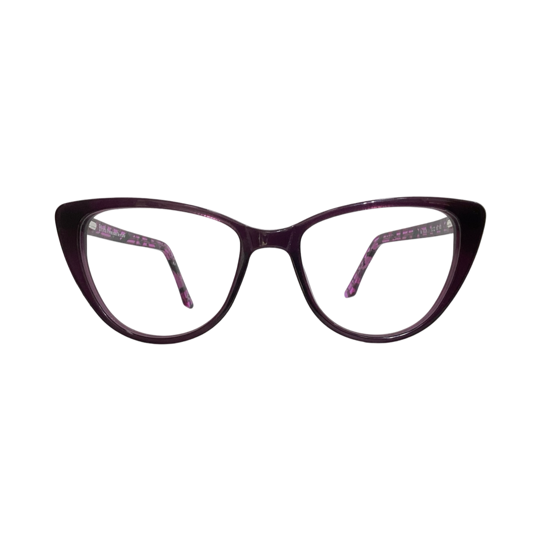 Dcoba M5526 Acetate Purple Cat Eyes Full Frame 52