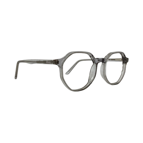 Dcoba M2562 Acetate Gray Hexagon Full Frame 52