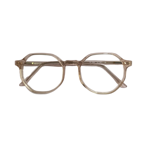 Dcoba M2562 Acetate Brown Hexagon Full Frame 52