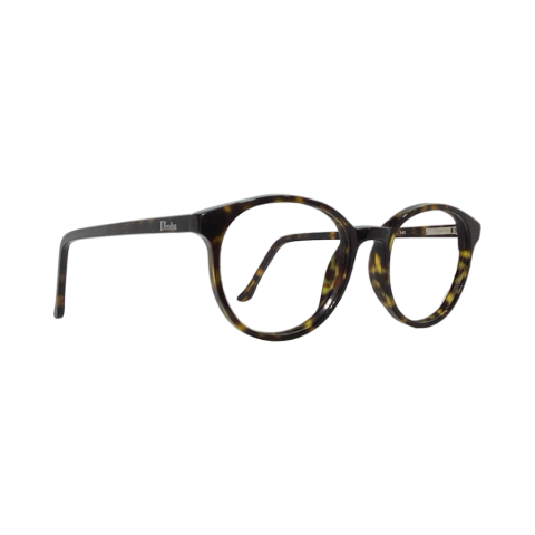 Dcoba M2559 Acetate Leopard Brown Round Full Frame 50
