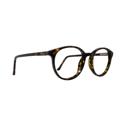 Dcoba M2559 Acetate Leopard Brown Round Full Frame 50