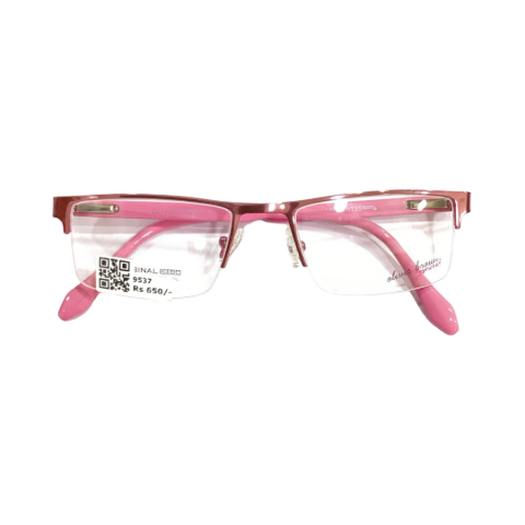 Olivia Brown X5555 Metal Pink Rectangle Half Frame 50