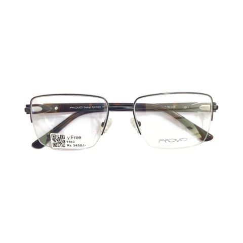 Provo 34005 Metal Black Square Full Frame 56