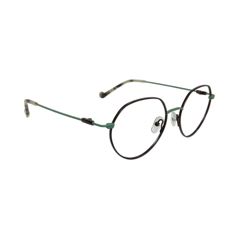 Wolfeyes M8813 Metal Black Green Hexagon Full Frame 52