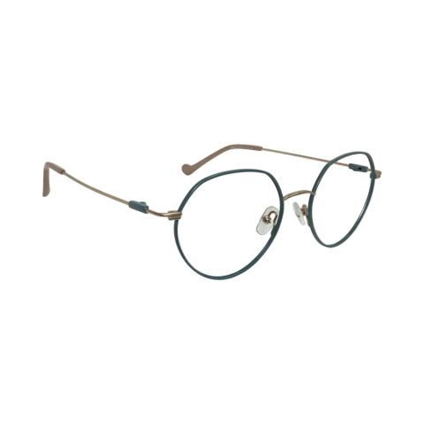 Wolfeyes M8813 Metal Green Gold Hexagon Full Frame 52