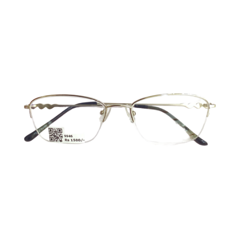 E mail Yt769 Metal Silver Oval Half Frame 52