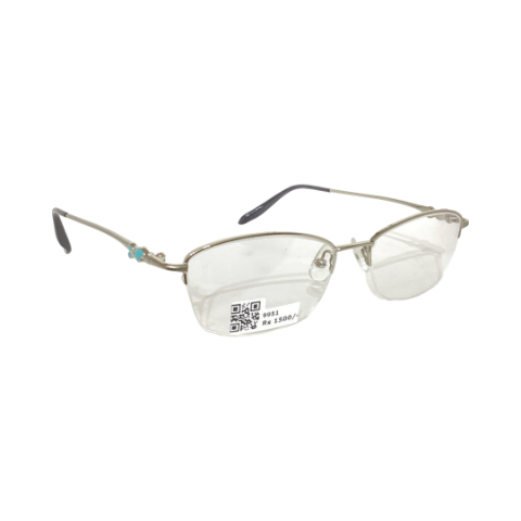Louis Cardn Yty38 Metal Silver Oval Half Frame 51