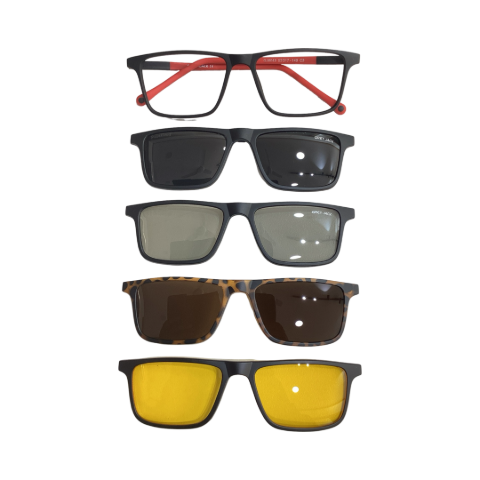 Gray jack Gj6043 Tr Flexi Black Red Rectangle Full Frame 52