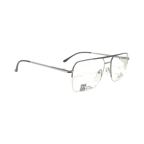 Wolfeyes 12214 Metal Black Retro Half Frame 56