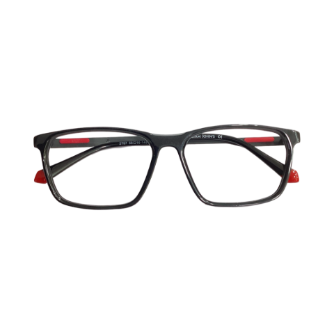 William Jhon 2797 Tr Flexi Black Red Square Full Frame 56