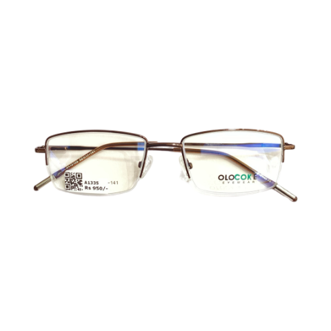 Olocoke 9415105 Metal Brown Rectangle Half Frame 52