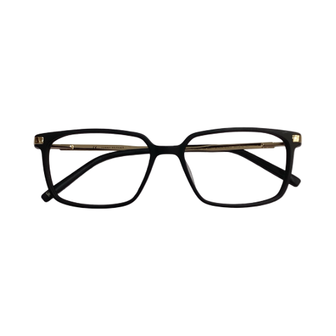 Tommy Hilfiger Th4421 Acetate Black Gold Rectangle Full Frame 55