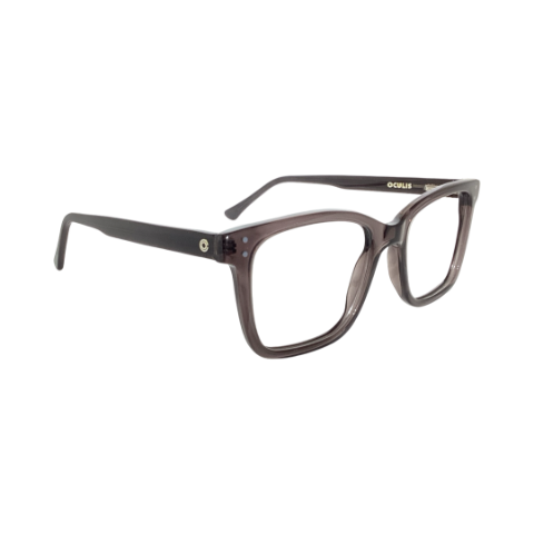Oculis Oc10053 Acetate Black Square Full Frame 52