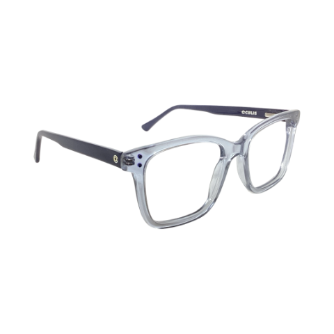 Oculis Oc10053 Acetate Gray Square Full Frame 52