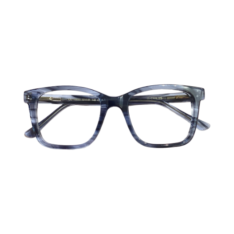 Oculis Oc10053 Acetate Blue Square Full Frame 52