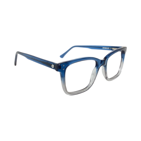 Oculis Oc10053 Acetate Gredient Blue Square Full Frame 52